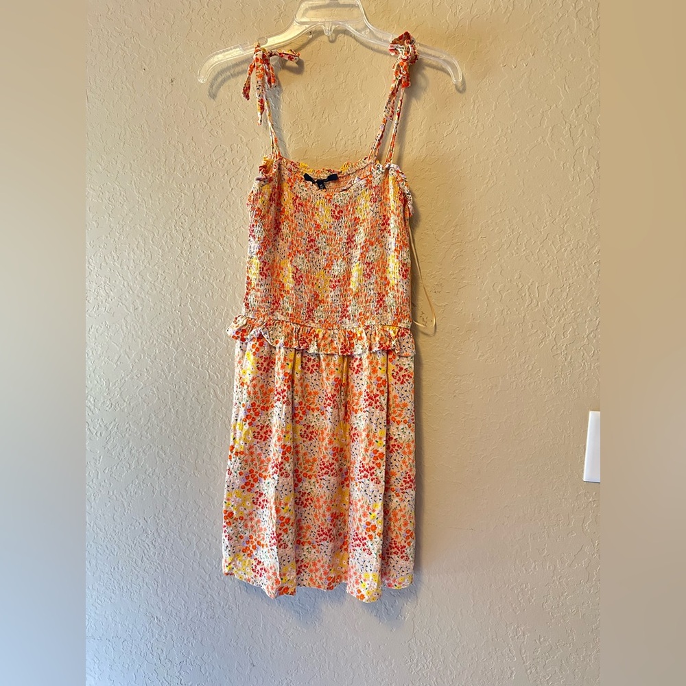 19 Cooper Multicolor Floral Dress with Ruffles Youth Girls Size Medium